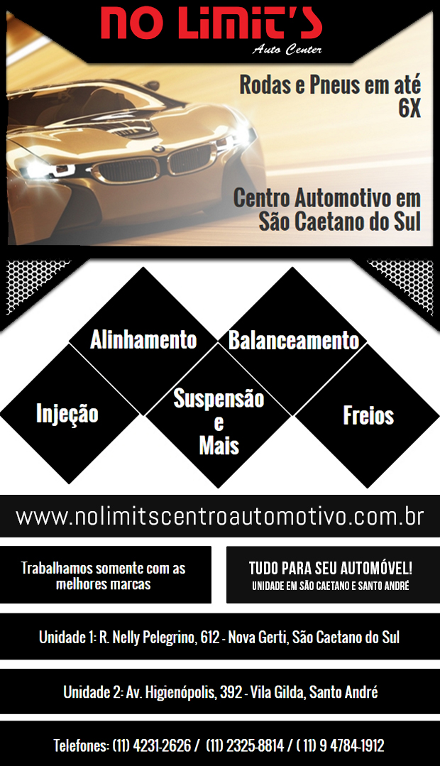 No Limit's Auto Center - Alinhamento e Balanceamento de Pneus em Santo Andr