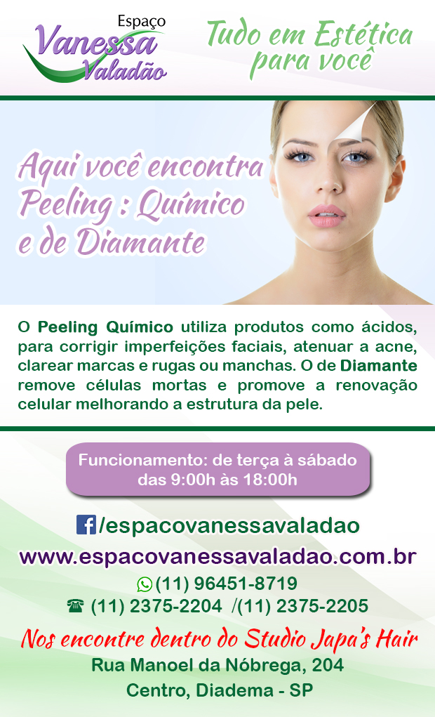 Espao Vanessa Valado - Peeling em Diadema