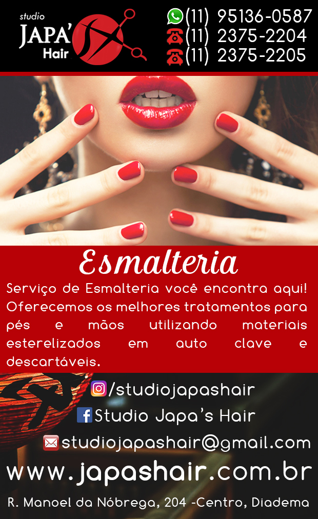 Studio Japa's Hair - Manicure e Pedicure em Diadema, Serraria