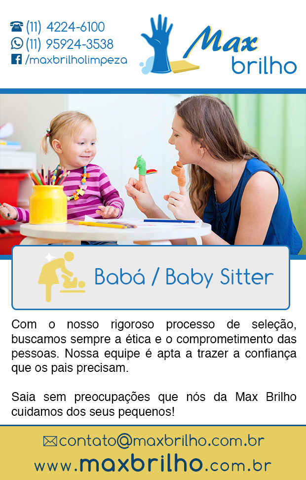 Max Brilho - Bab Baby Sitter em So Bernardo do Campo, Pauliceia