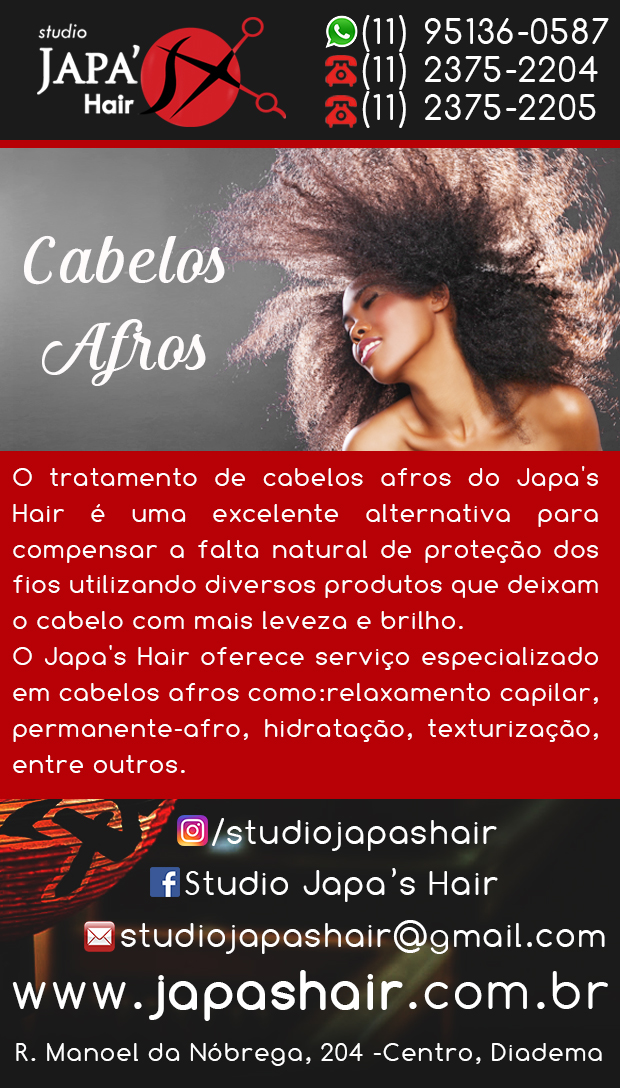 Studio Japa's Hair - Salo para Cabelos Afros em Diadema, Jardim das Naes