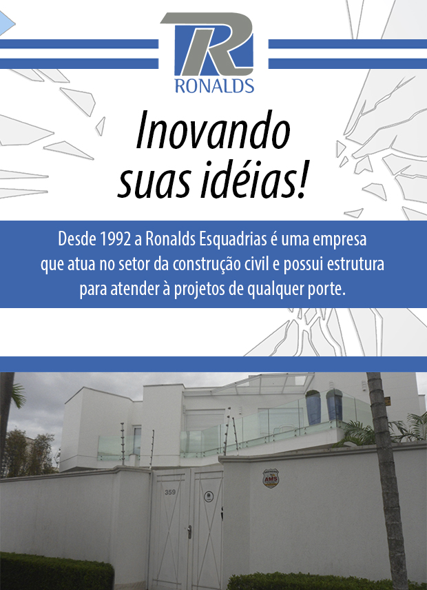 Ronalds - Esquadrias de Alumnio para Residncias em Campo grande, Centro, So Paulo.