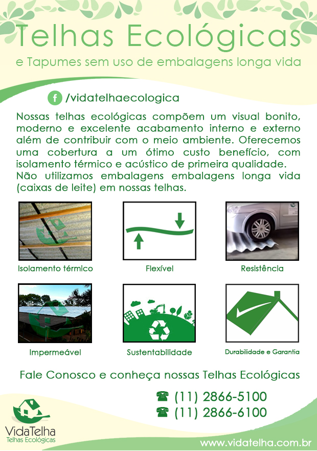 Vida Telha - Telhas Ecolgicas em So Caetano do Sul, Olmpico