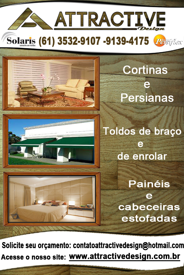 Cortinas no Lago Sul Braslia-DF, Persianas no Lago Sul Braslia-DF,