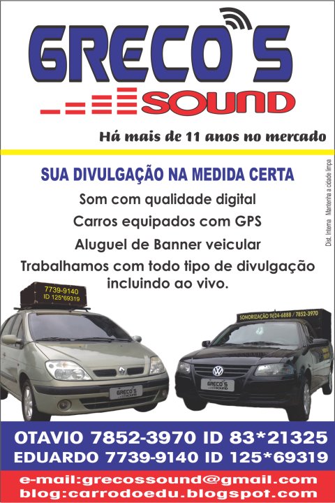 SUA DIVULGAO COM CARRO DE SOM NO SEU BAIRRO